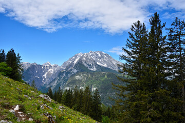 Fototapeta na wymiar Panorama Nationalpark Berchtesgaden