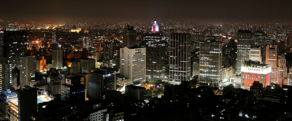 Panoramic view of the city of sao paulo, Brazil