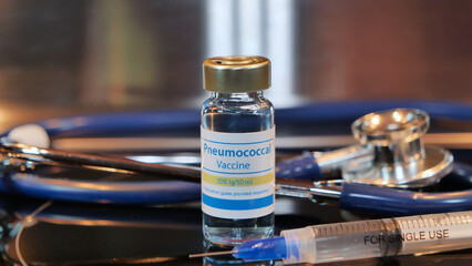 Vial of Pneumococcal vaccine
