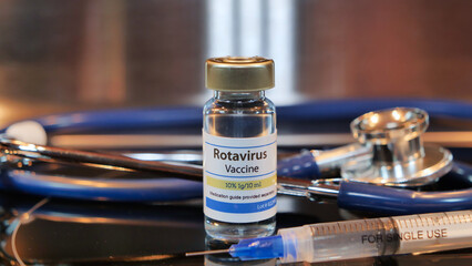 Vial of Rotavirus Vaccine injection