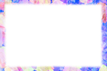 華やかなグラデーションのフレーム画像