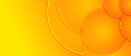 Bright goldan background with circle