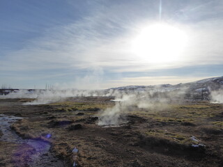 Steam vents in Iceland