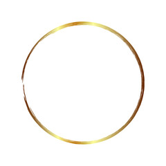 golden circle frame, hand-drawn golden circle