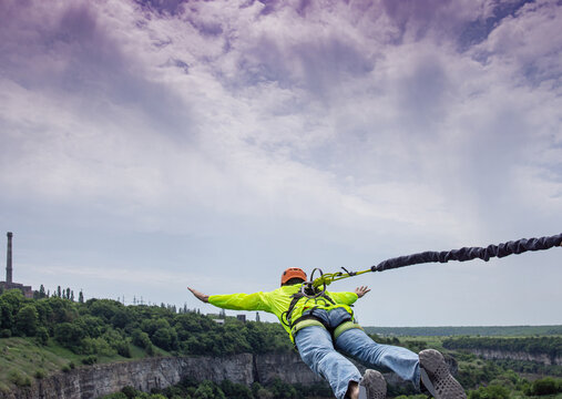 Man Jumping From The Bridge