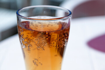 a cold soda in the summer heat at a cafe