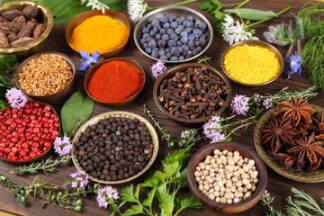 Spices and herbs.