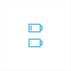battery indicator icon flat vector logo design trendy