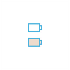 battery indicator icon flat vector logo design trendy