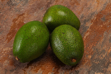 Ripe green dietary avocado - superfood