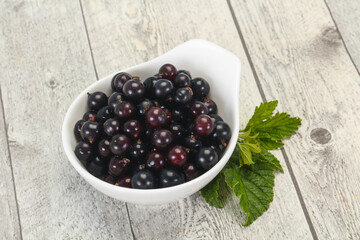 Fresh ripe sweet black currant