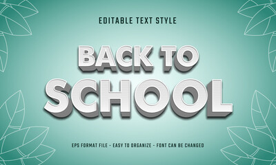 Editable text effects simple white