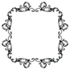 Classical baroque vector of vintage element for design. Decorative design element filigree calligraphy vector. You can use for wedding decoration of greeting card and laser cutting.