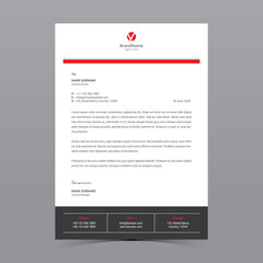 A4 Letterhead Template Vector Design