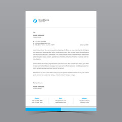 A4 Letterhead Template Vector Design