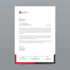A4 Letterhead Template Vector Design