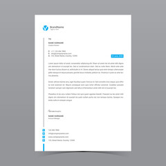 A4 Letterhead Template Vector Design