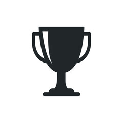Podium Winner Trophy Vector Illustration First Place Icon
