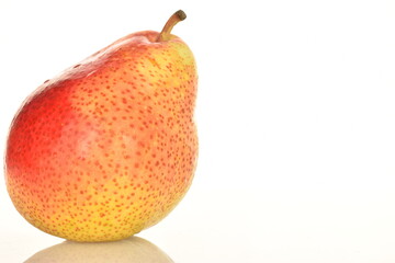 pear on white background.