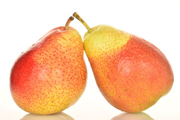 pear on white background.