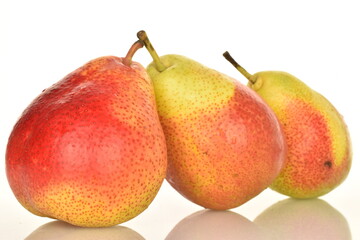 pear on white background.