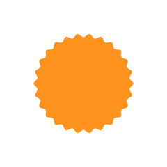 Round Empty Banner Icon Promotion Stamp Symbol Vector Illustration