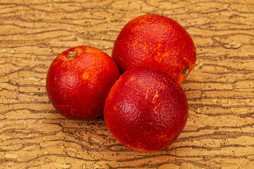 Red sweet orange over background