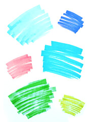 different bright marker strokes background