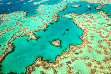 Heart Reef, Australien, Great Barrier Reef, Luftaufnahme