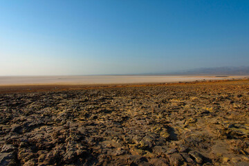 Infinite depression of Danakil desert, Ethiopia