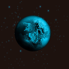 Vector illustration of the infinite universe and Milky Way. Abstract barred spiral,sparkling dust.Space dark concept.