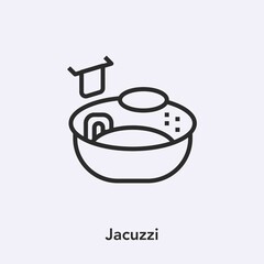 jacuzzi icon vector sign symbol