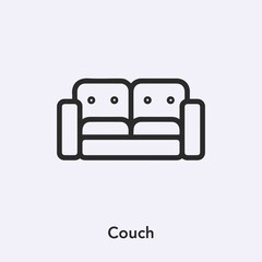 couch icon vector sign symbol