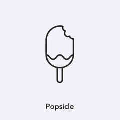 popsicle icon vector sign symbol