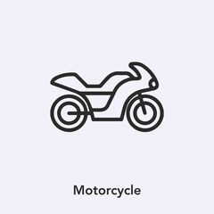motorcycle icon vector sign symbol