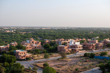 Fototapeta na wymiar the cityscape of jodhpur from the top mehrangarh fort