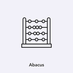 abacus icon vector sign symbol