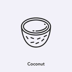 coconut icon vector sign symbol