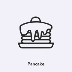 pancake icon vector sign symbol
