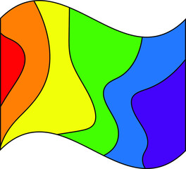 International Pride Festival. Gay Pride. Interracial group of gays, lesbians, transgender people participating in the pride of LGBTQ.