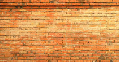 The brick wall pattern texture background.