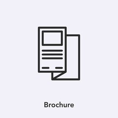 brochure icon vector sign symbol