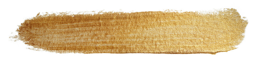 Acrylic stain golden metallic shiny paint brush stroke MOCKUP element