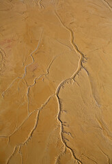 Cape Town, Western Cape / South Africa - 06/28/2013: Aerial photo of a river bed