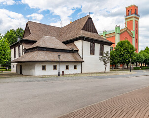 Obraz premium UNESCO monument - Kezmarok - Church of the Holy Trinity, Slovakia