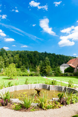Fototapeta premium garden of cistercian monastery in Zwettl, Lower Austria, Austria