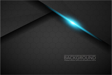 abstract metallic black blue geometric frame sport design concept innovation background