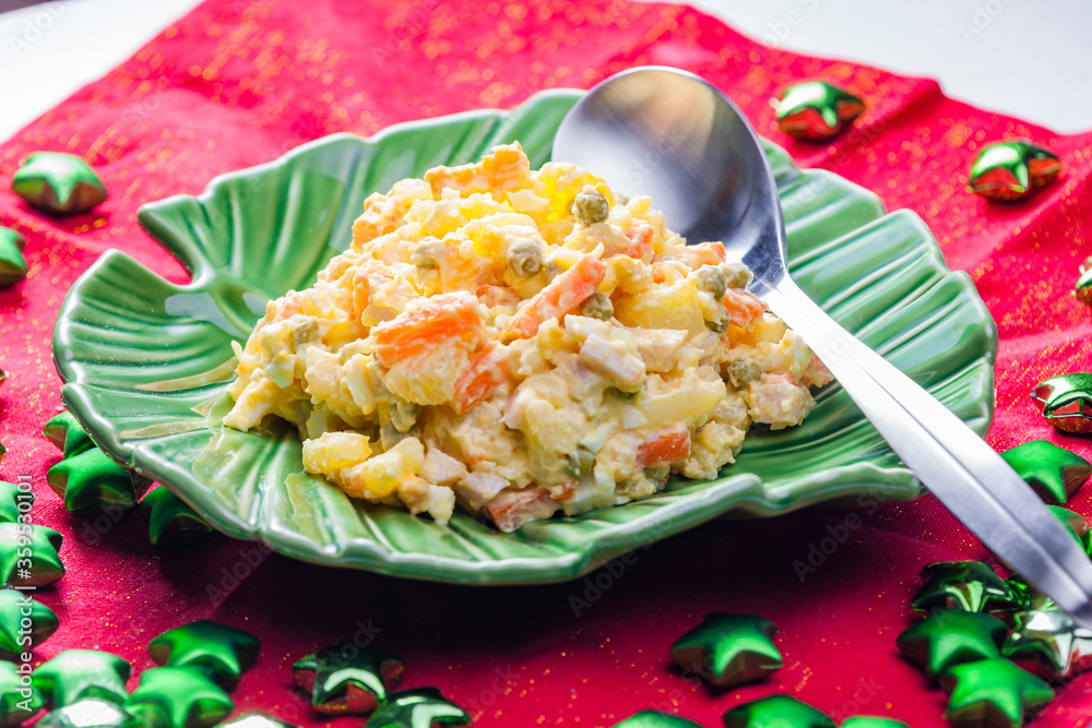 Wall mural Traditional Czech Christmas potato salad