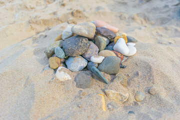 stones on the beach