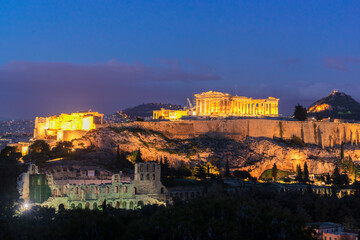 Fototapeta na wymiar Famous skyline of Athens, Greece